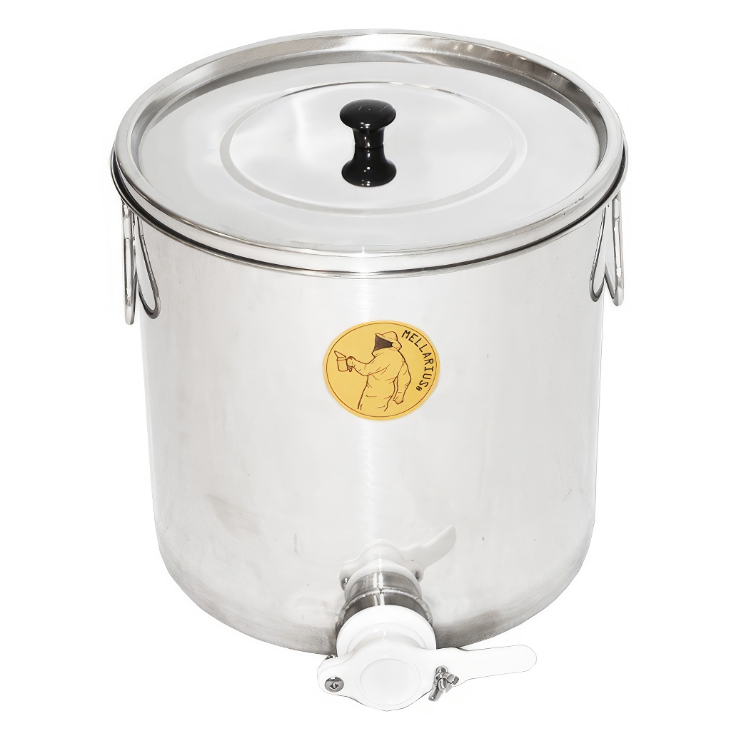 Abfüllkübel 25 kg aus Edelstahl Mellarius