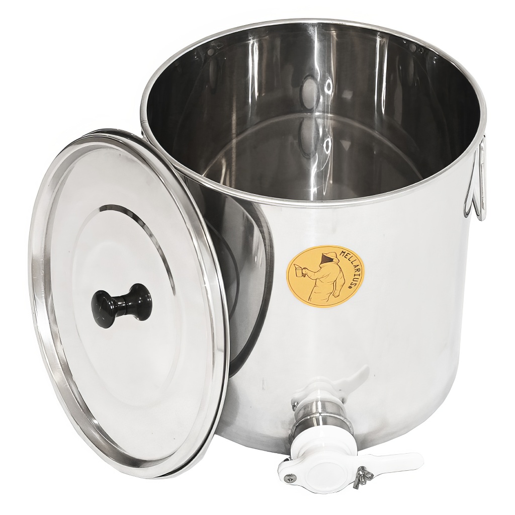 Abfüllkübel 25 kg aus Edelstahl Mellarius