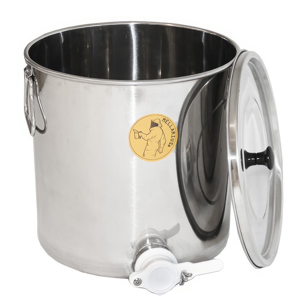 Abfüllkübel 25 kg aus Edelstahl Mellarius
