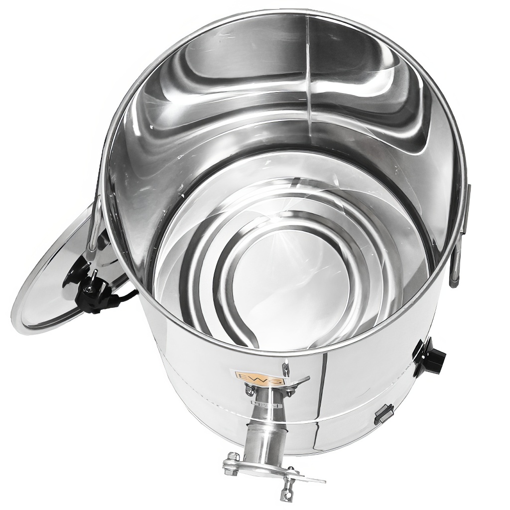 EWG® Schrägboden-Abfüller 35 kg aus Edelstahl mit Heizung