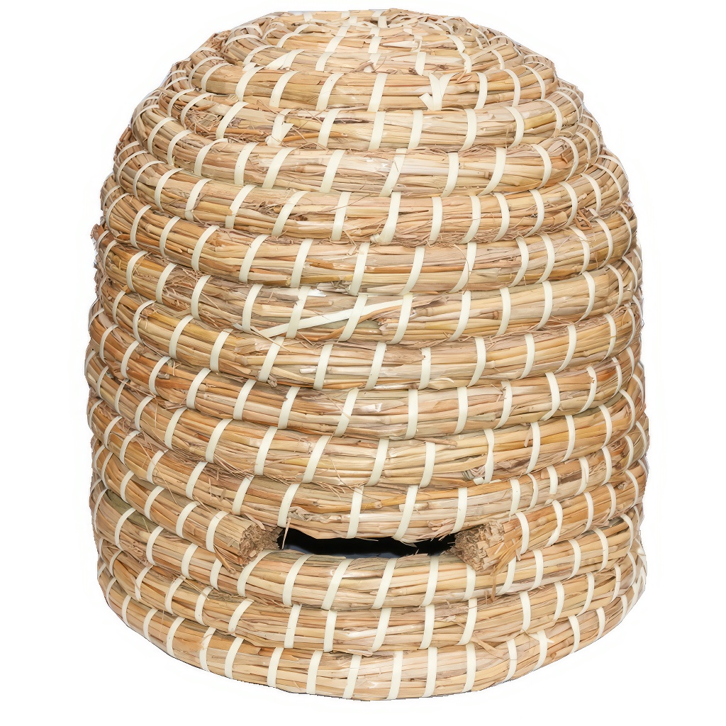 Strohbienenstock 30x30 cm