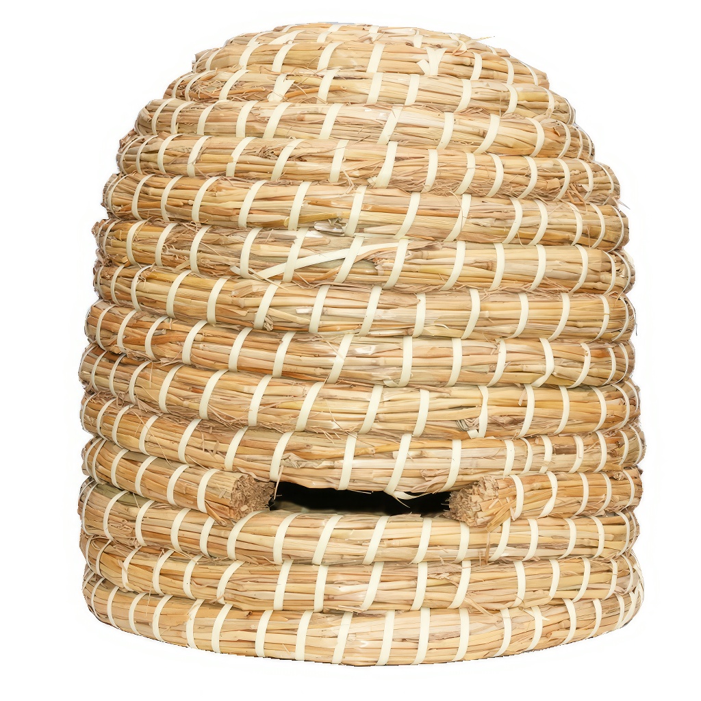 Strohbienenstock 30x30 cm