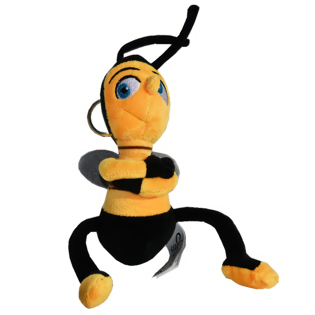 Plüschbiene „Bob“ mit Schlüsselanhänger – 24 cm