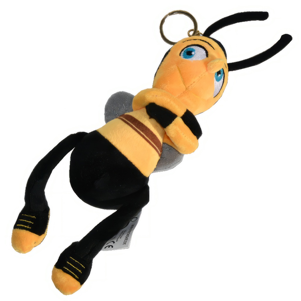 Plüschbiene „Bob“ mit Schlüsselanhänger – 24 cm