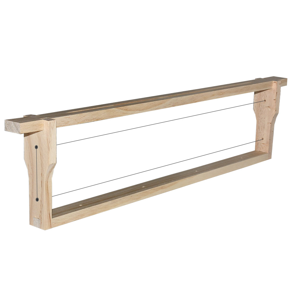Rähmchen gedrahtet Zander 110 mm, Hoffmann-Seiten