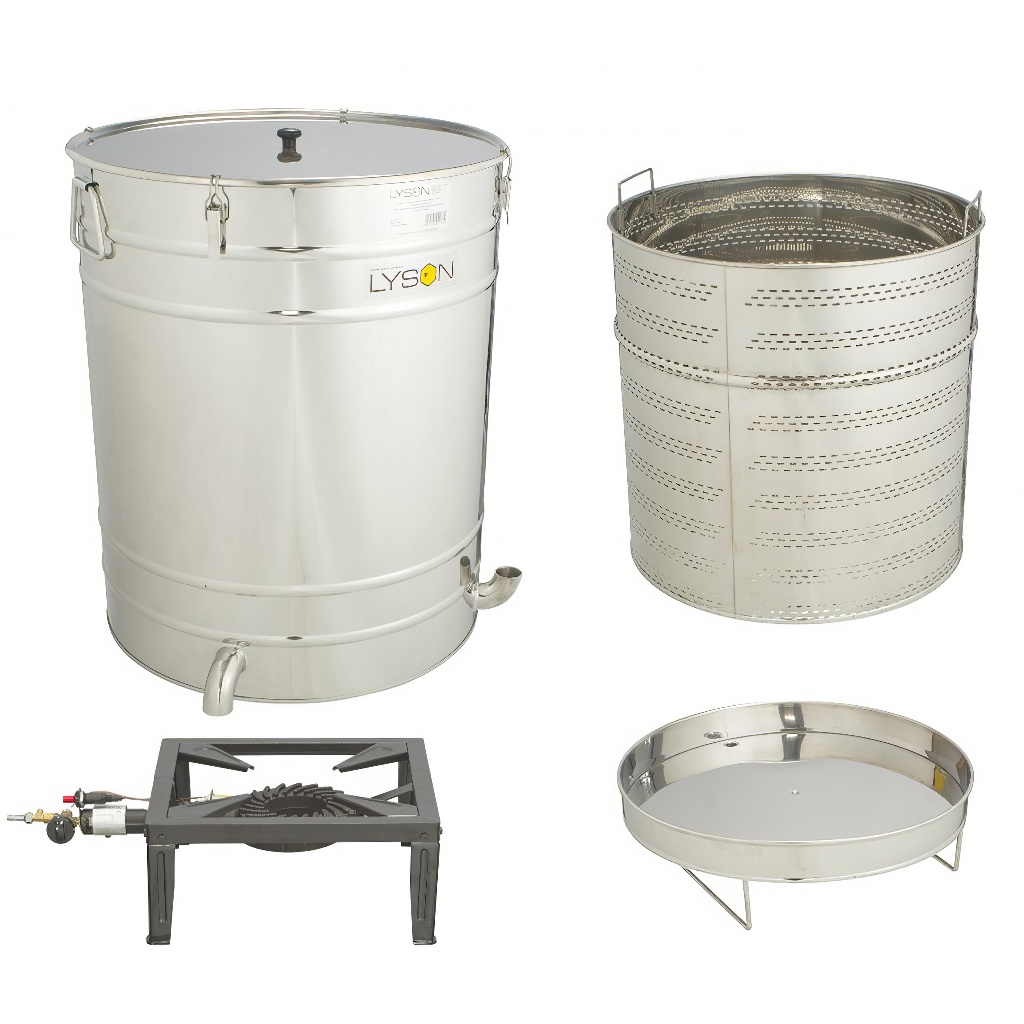 LYSON Dampfwachsschmelzer 100 L, rund mit Gasbrenner
