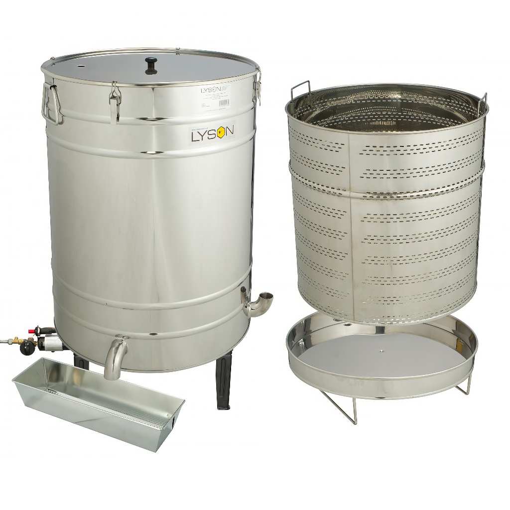 LYSON Dampfwachsschmelzer 100 L, rund mit Gasbrenner