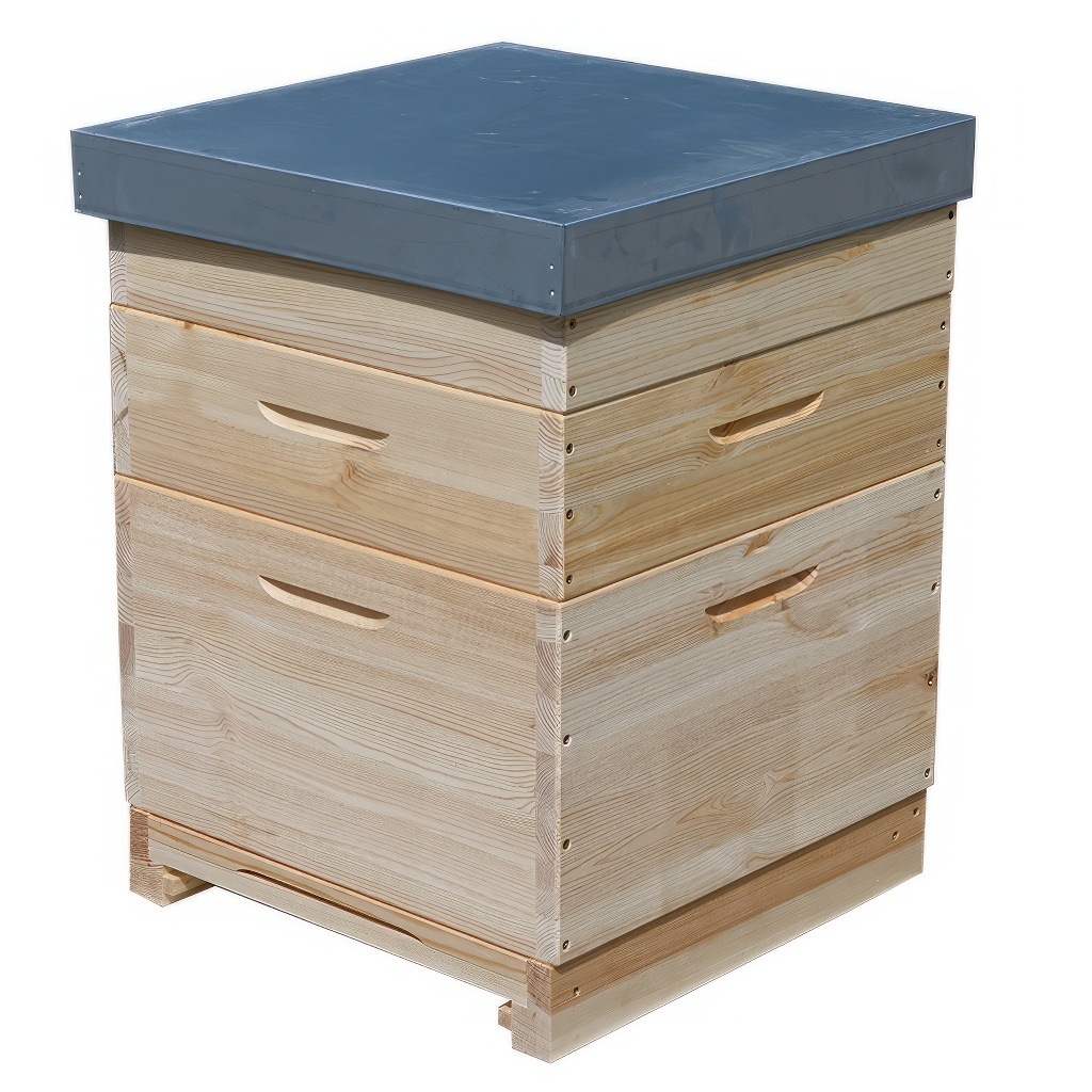 Dadant US-Holzbienenstock für 12 Rahmen - 1x 285 + 2x 141