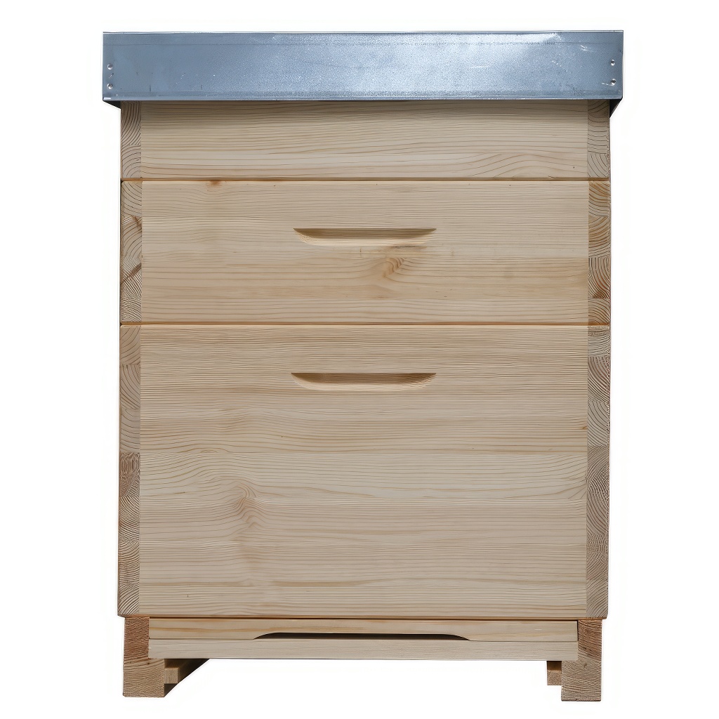 Dadant US-Holzbienenstock für 12 Rahmen - 1x 285 + 2x 141