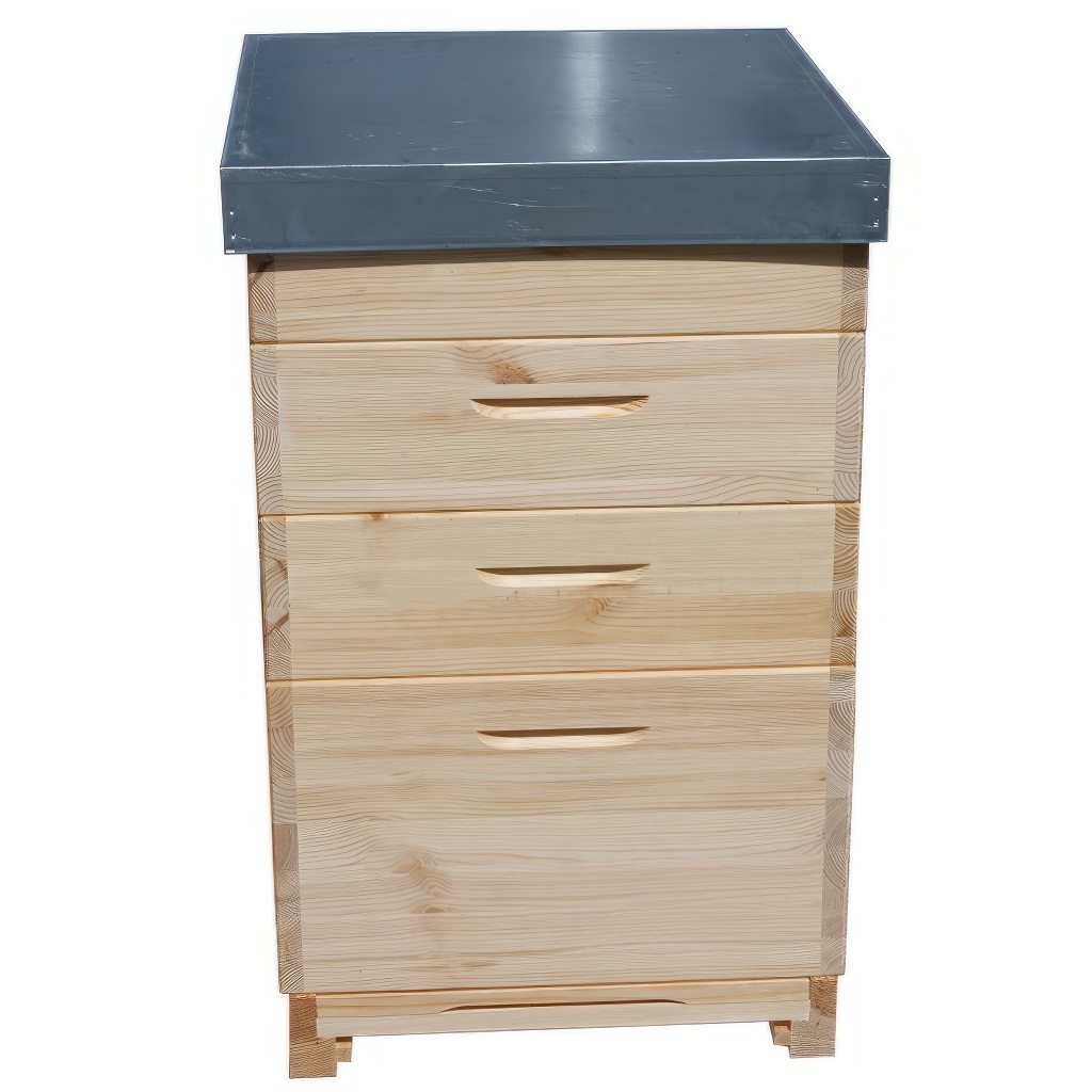 Dadant US-Holzbienenstock für 12 Rahmen - 1x 285 + 3x 141