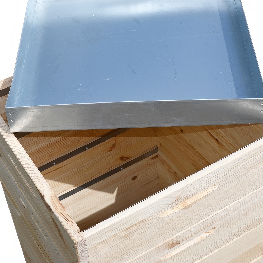 Dadant US-Holzbienenstock für 12 Rahmen - 1x 285 + 3x 141