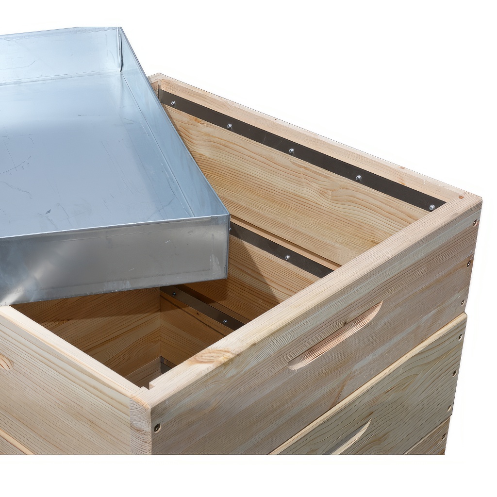 Dadant US-Holzbienenstock für 12 Rahmen - 1x 285 + 2x 141