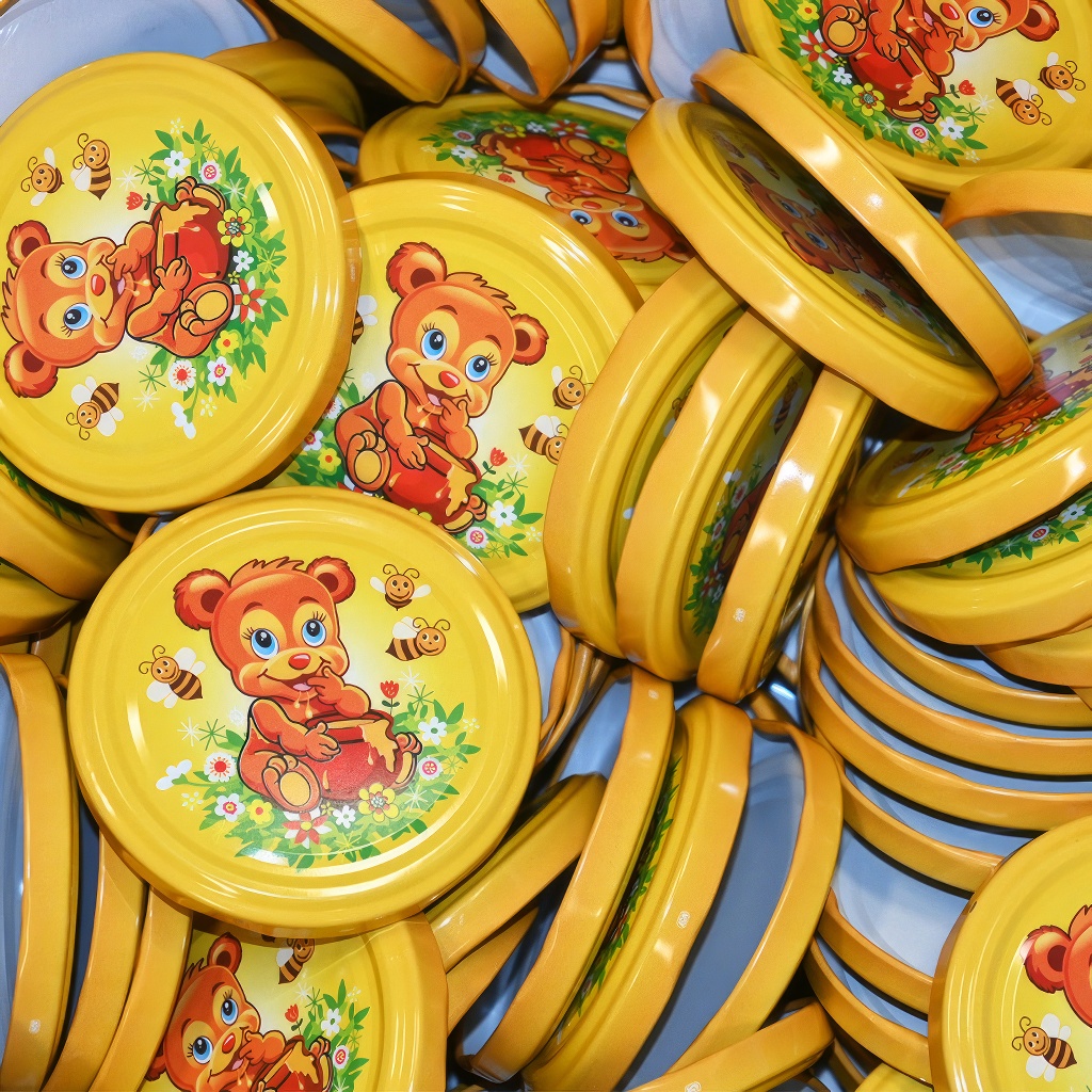 Twist Off 82er TO Deckel - Bemalter Teddybär - 700 Stück - ganzer Karton - HO7