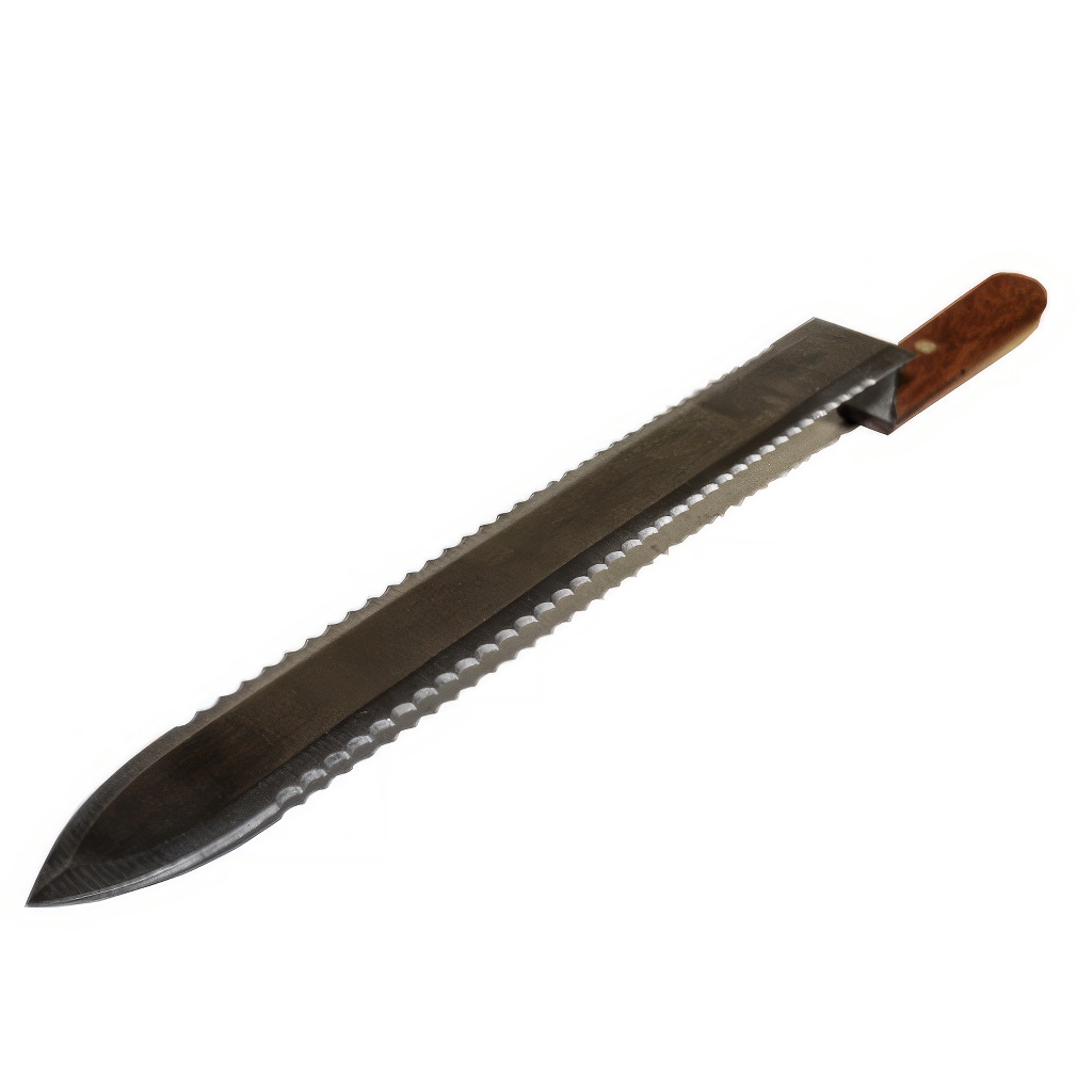 Entdecklungsmesser- gezahnt - Edelstahl - 28 cm