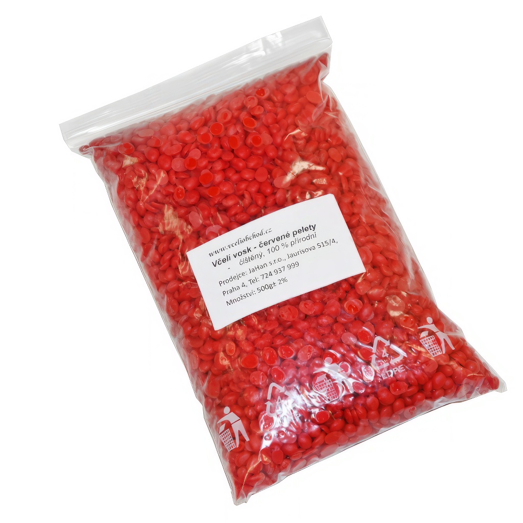 Bienenwachs - rote Pellets - 500 g