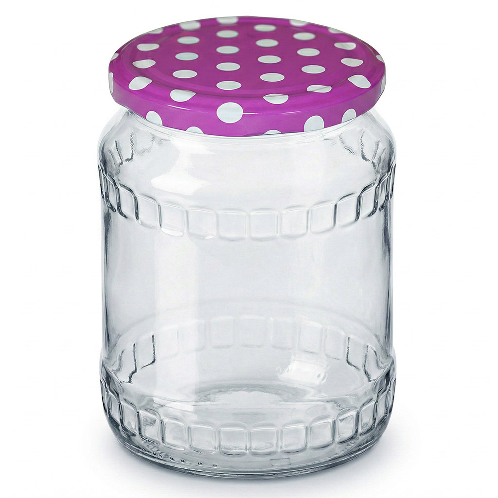 Twist Off 82er TO Deckel - Punkte - Magenta