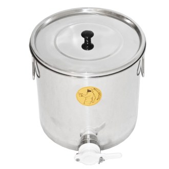 Abfüllkübel 25 kg aus Edelstahl Mellarius