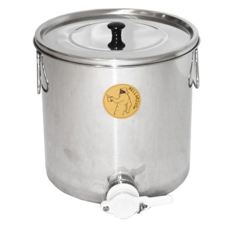 Abfüllkübel 25 kg aus Edelstahl Mellarius