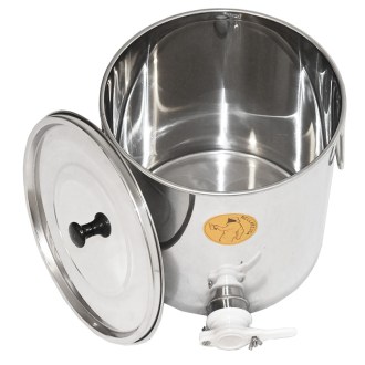 Abfüllkübel 25 kg aus Edelstahl Mellarius