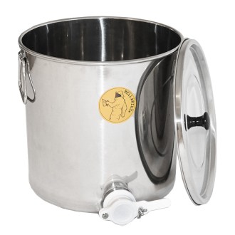 Abfüllkübel 25 kg aus Edelstahl Mellarius