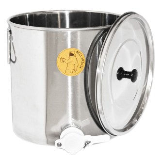Abfüllkübel 25 kg aus Edelstahl Mellarius