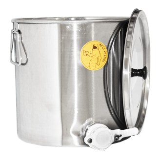Abfüllkübel 25 kg aus Edelstahl Mellarius