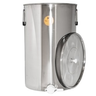 Abfüllkübel 100 kg aus Edelstahl Mellarius