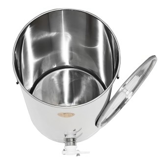 Abfüllkübel 100 kg aus Edelstahl Mellarius