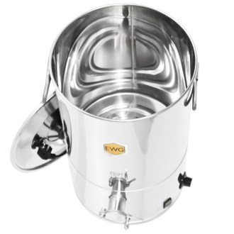 EWG® Schrägboden-Abfüller 35 kg aus Edelstahl mit Heizung