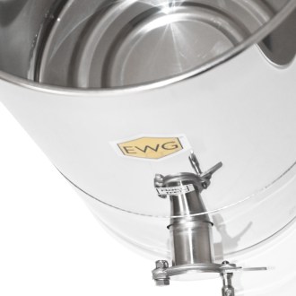 EWG® Schrägboden-Abfüller 35 kg aus Edelstahl mit Heizung