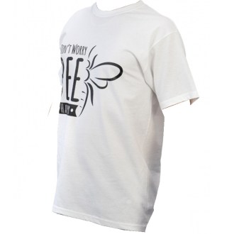 ApiSina T-Shirt „Bee happy“, weiß