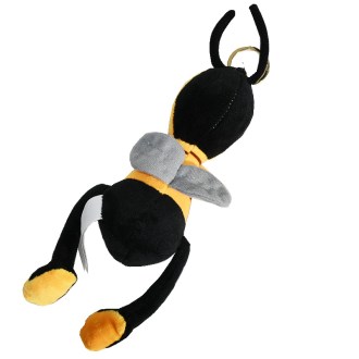 Plüschbiene „Bob“ mit Schlüsselanhänger – 24 cm