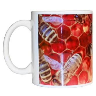 ApiSina Tasse Wabe mit Bienen groß