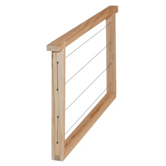 Rähmchen gedrahtet Zander 220 mm, gerade Seiten