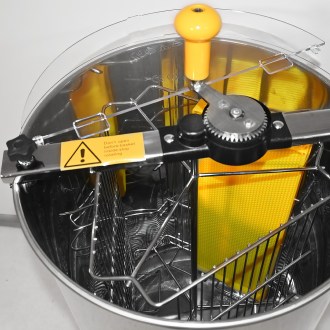 Mellarius MiniLine 3 Waben Handschleuder mit Sieb und Abfüller Dia 40
