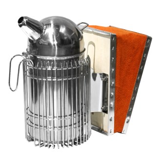 Rauchbläser (Smoker) - groß - rund mit Ultra-Käfig