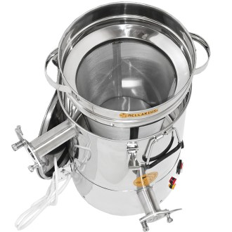 Mellarius MaxiLine 25 kg Abfüllbehälterr mit integriertem Heizelement - 2 Quetschhähne 