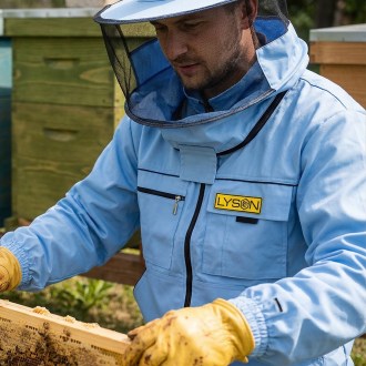 Imkerjacke mit Hut - blau - Lysoń, Gr.: S-XXL