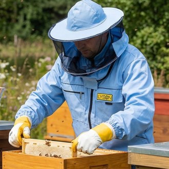 Imkerjacke mit Hut - blau - Lysoń, Gr.: S-XXL