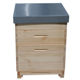 Dadant US-Holzbienenstock für 12 Rahmen - 1x 285 + 2x 141