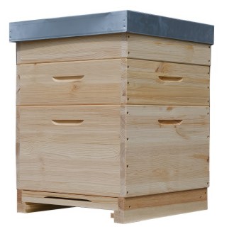 Dadant US-Holzbienenstock für 12 Rahmen - 1x 285 + 2x 141