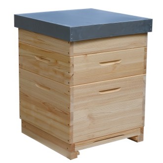 Dadant US-Holzbienenstock für 12 Rahmen - 1x 285 + 2x 141