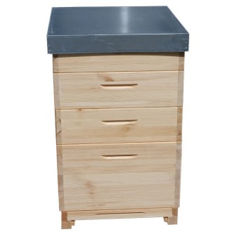 Dadant US-Holzbienenstock für 12 Rahmen - 1x 285 + 3x 141