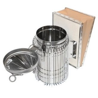 Smoker - groß mit Ultra-Käfig - Edelstahl (max) 28 cm