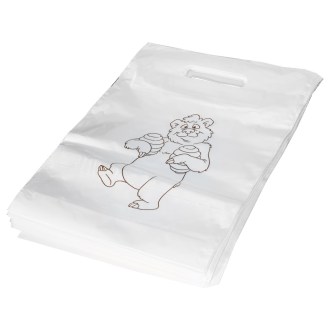 Plastiktüten mit Bärenmotiv 25×35 cm - 50 Stück
