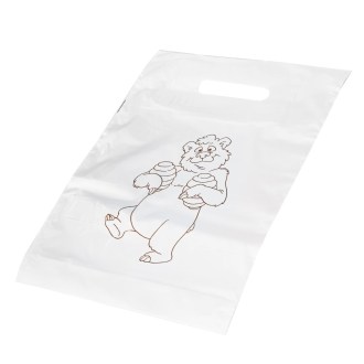 Plastiktaschen mit Bärenmotiv 30×35 cm - 50 Stk.
