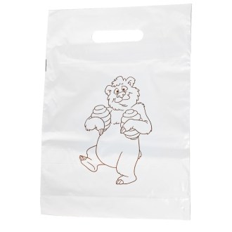 Plastiktüten mit Bärenmotiv 25×35 cm - 50 Stück