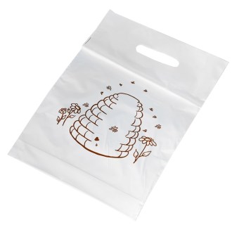 Plastiktaschen mit einem Bienenstockmotiv 30×35 cm - 50 Stück
