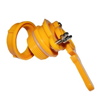 Plastik-Quetschhahn - orange