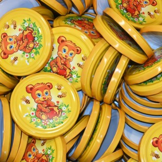 Twist Off 82er TO Deckel - Bemalter Teddybär - 700 Stück - ganzer Karton - HO7